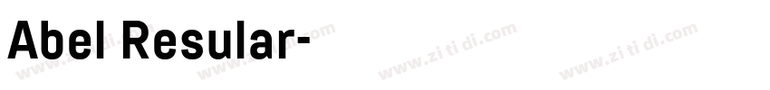 Abel Resular字体转换